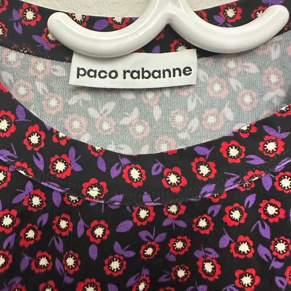 Paco Rabanne Liberty Print Ruched Top – Size US 8 - Picture 4 of 5